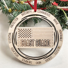 Military Christmas Tree Ornament - Marines, Coast Guard, Air Force, Army, Navy