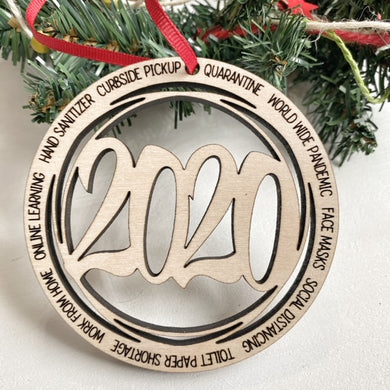Round 2020 Christmas Ornament - English or Spanish Option