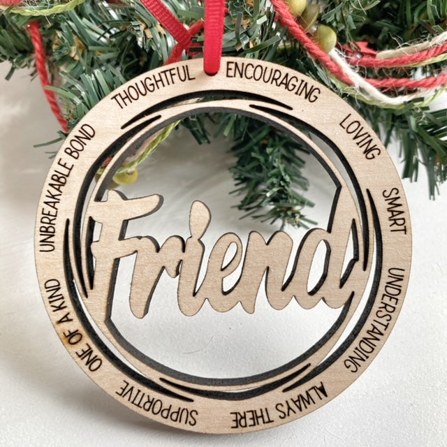 Friend Christmas Tree Ornament