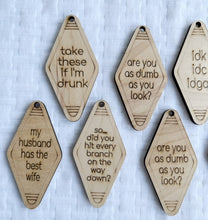 Snarky & Sarcastic Wood Ornaments / Magnets / Keychain Cutouts