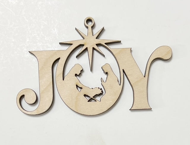 Joy Nativity Christmas Ornament