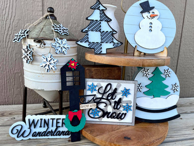 Winter Wonderland Tiered Tray Set