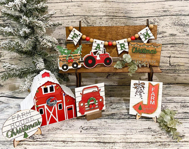 Christmas on the Farm Tiered Tray Set