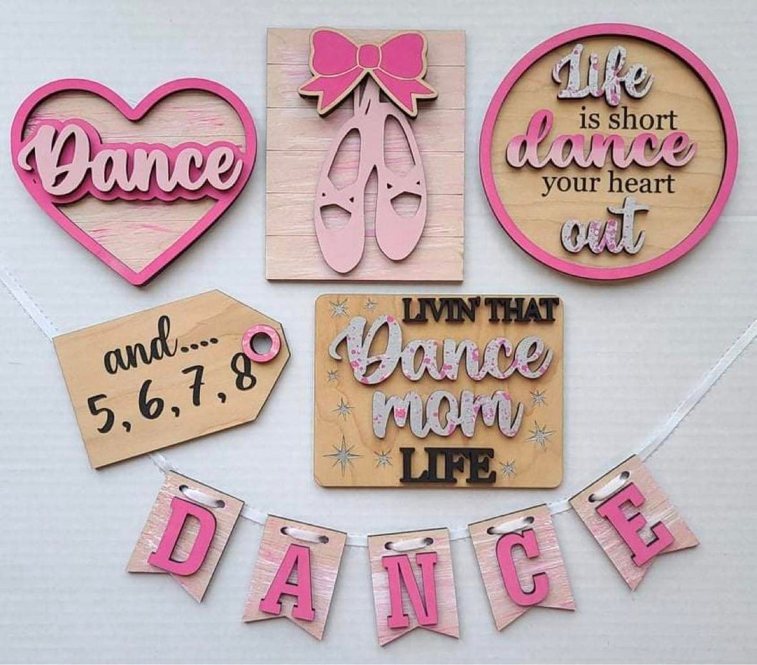 Life Is Short Dance Your Heart Out Dance Mom Tiered Tray Set