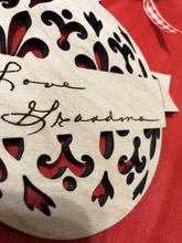 Handwritten Ornament - Personalized Christmas Ornament - Your Handwriting - Wood - Laser Engraved - Grandmother Keepsake - Christmas Ball