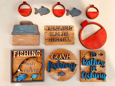 Gone Fishing Tiered Tray Set