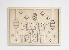 Merry & Bright Rectangle Doorhanger