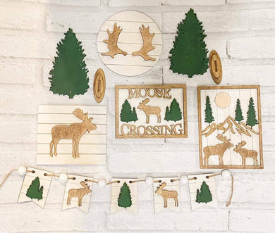 Moose Crossing Tiered Tray Set