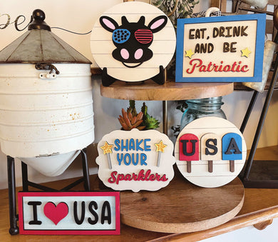 Shake Your Sparklers Tiered Tray Set