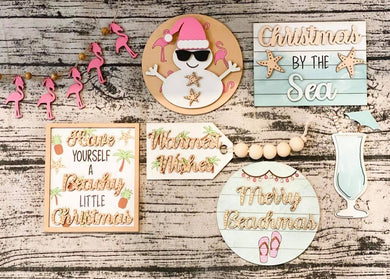 Christmas By The Sea Tiered Tray Set
