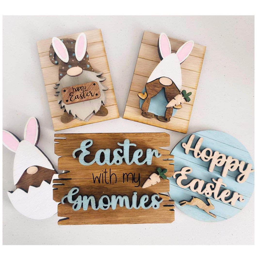 Easter With My Gnomies Hoppy Easter Tiered Tray Set