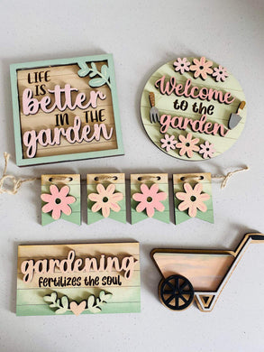 Life Is Better In The Garden Tiered Tray Set