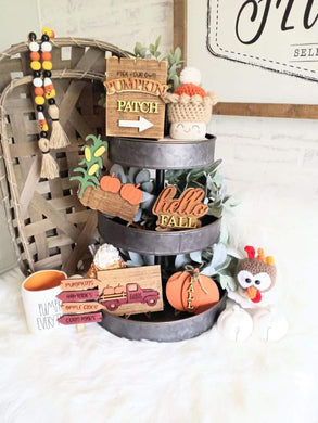 Pumpkin Patch Tiered Tray Set