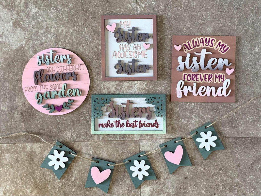 Sister Always My Sister Tiered Tray Set